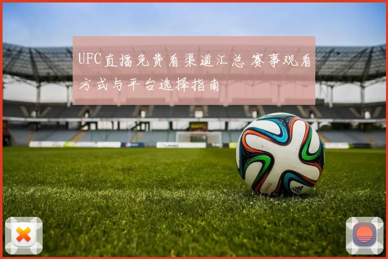 UFC直播免费看渠道汇总 赛事观看方式与平台选择指南